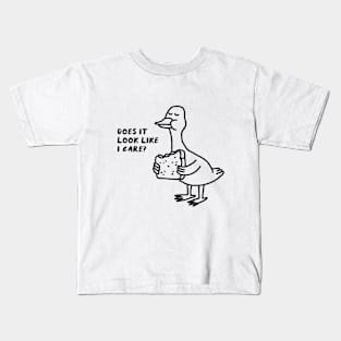 Like I Care? Duck Eats A Sandwich Kids T-Shirt